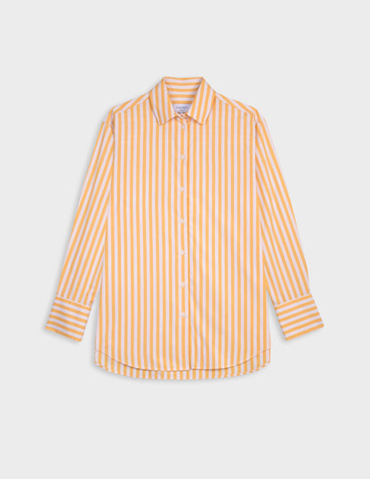 Mathilde Oversize striped yellow shirt