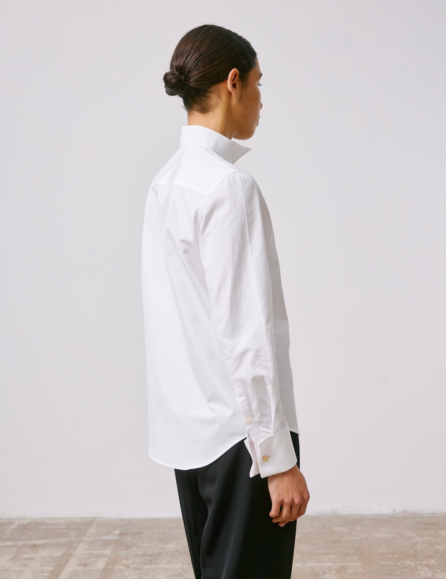 Nadine White shirt  - Poplin - Wing Collar - French Cuffs#4
