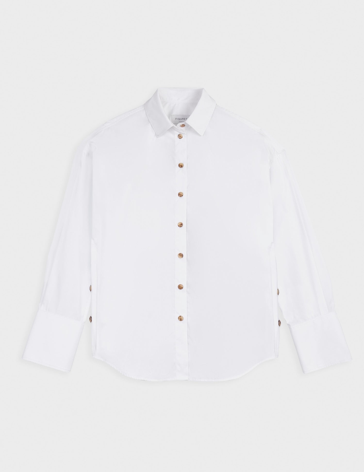 Naia white shirt - Poplin - Shirt Collar#4