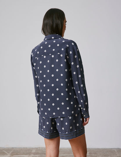 Printed navy Nambre shirt