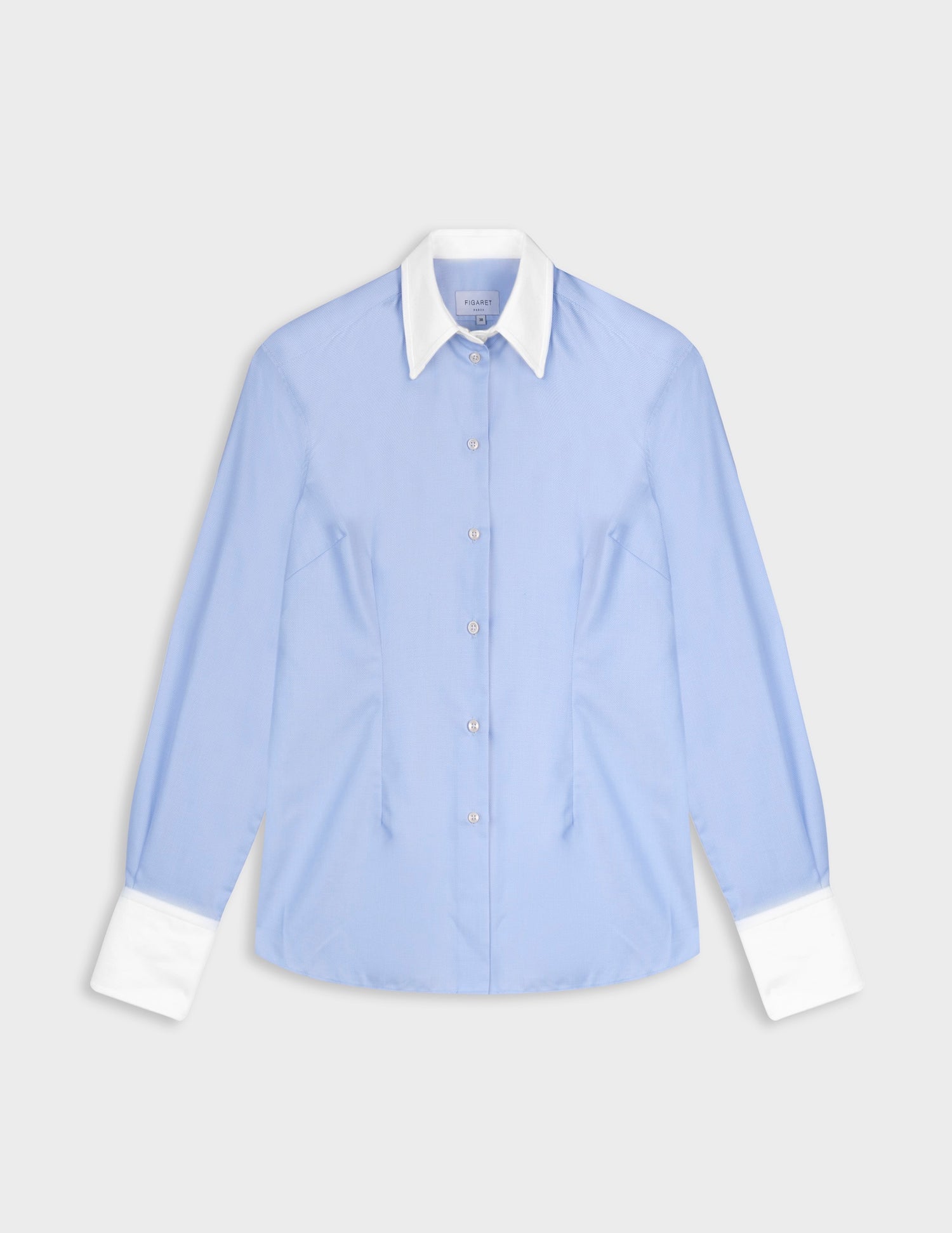 Blue Naomie shirt - Dobby - Shirt Collar#4