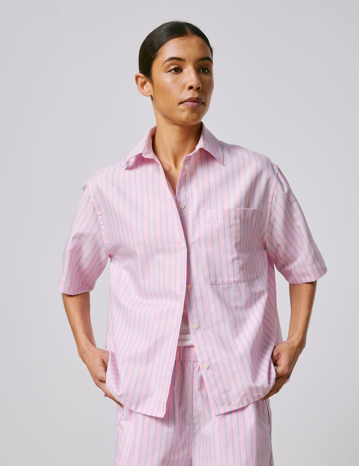 Pink Natasha shirt  - Oxford - Chemise Collar#2