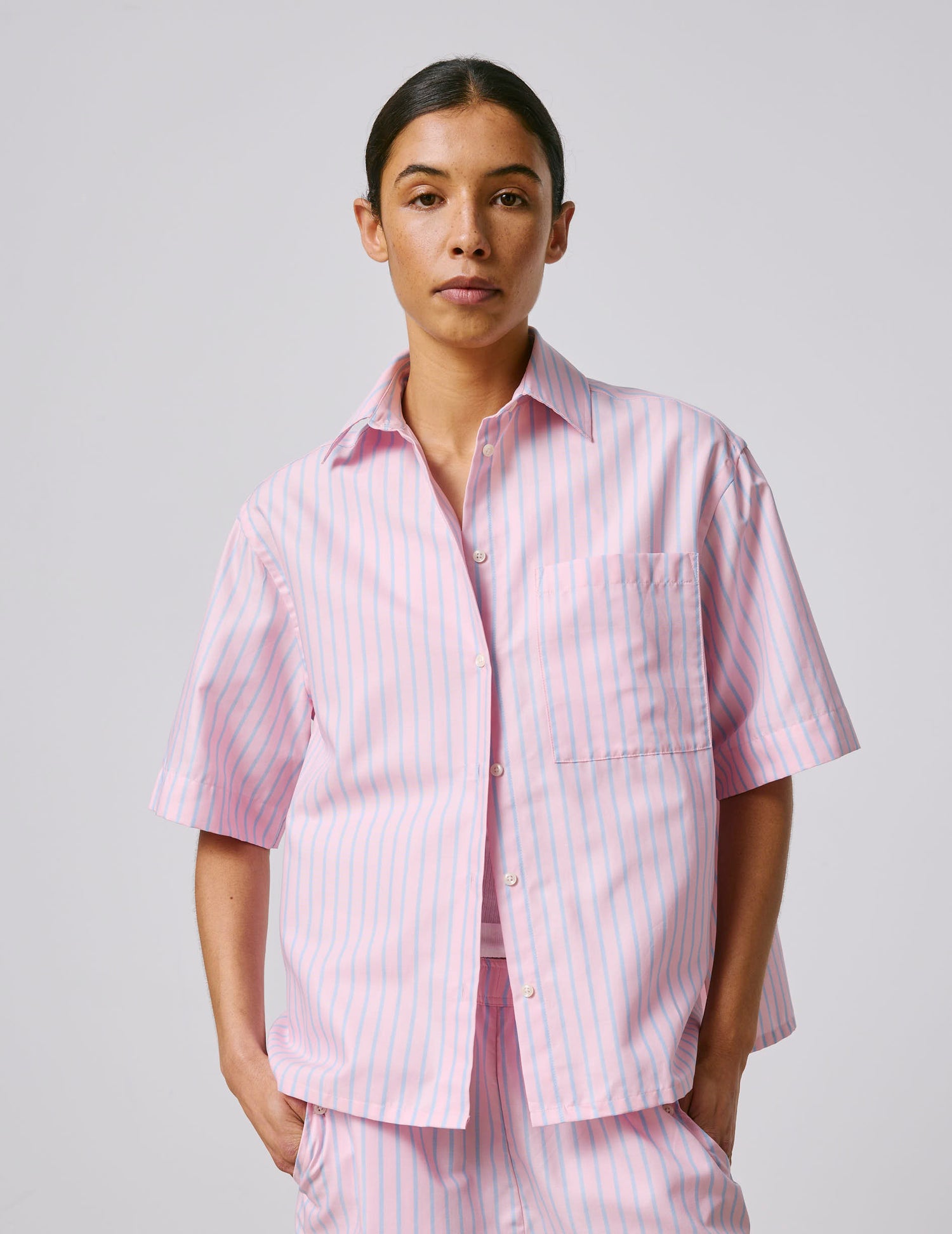 Pink Natasha shirt  - Oxford - Chemise Collar#4