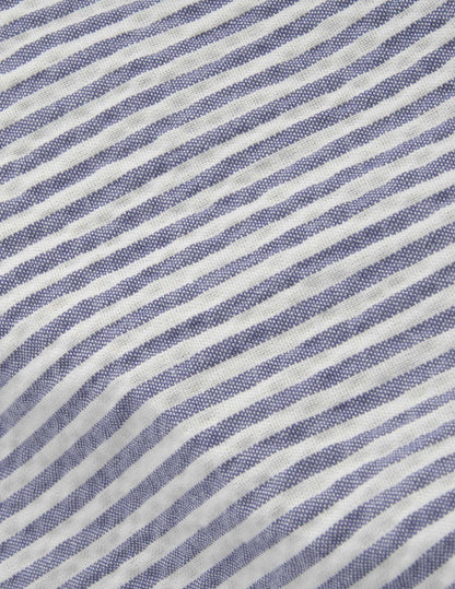 Nathael striped blue shirt