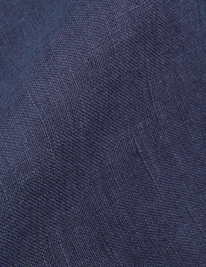Nathis navy linen blazer jacket