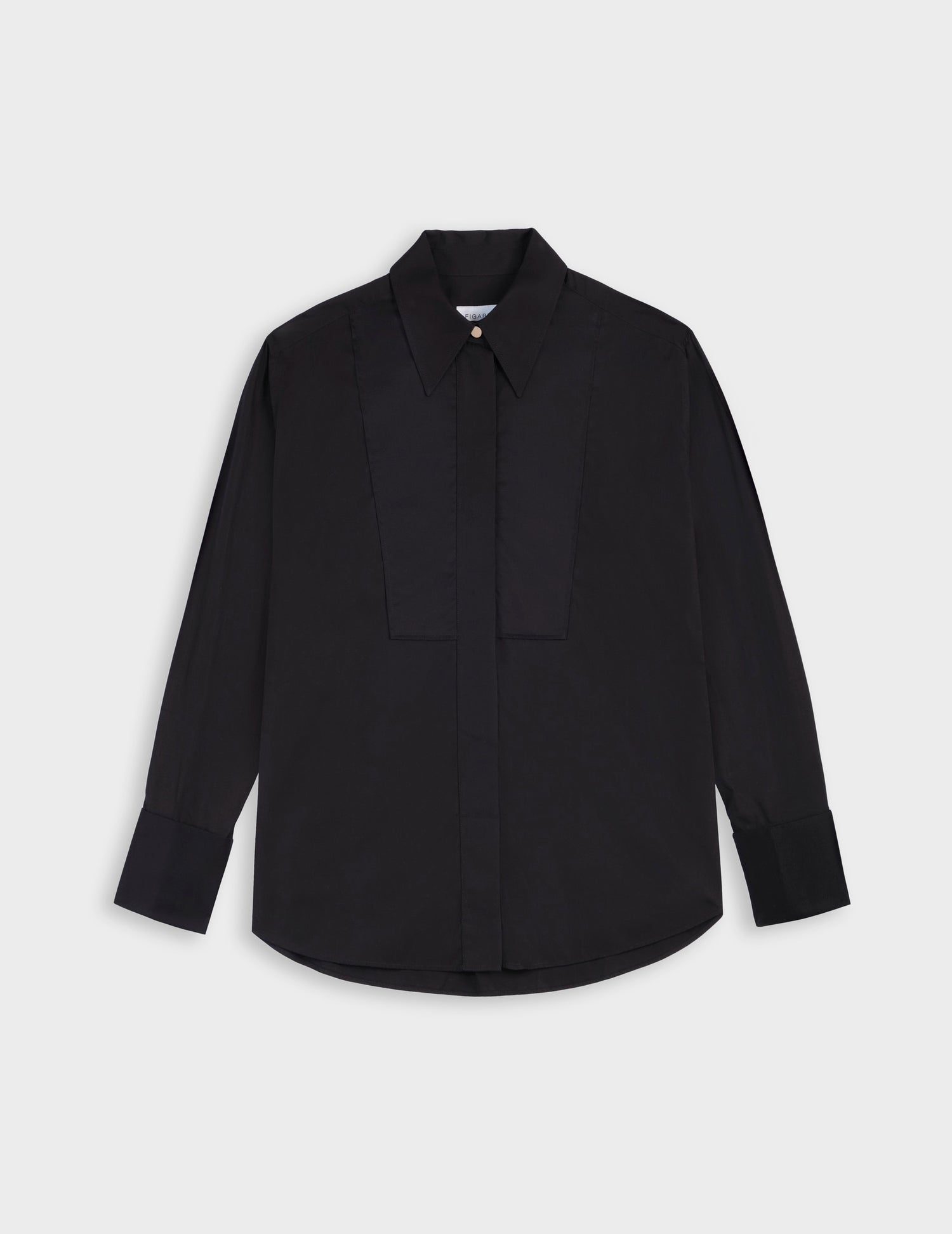 Black Nawelle shirt - Poplin - Shirt Collar - French Cuffs#6