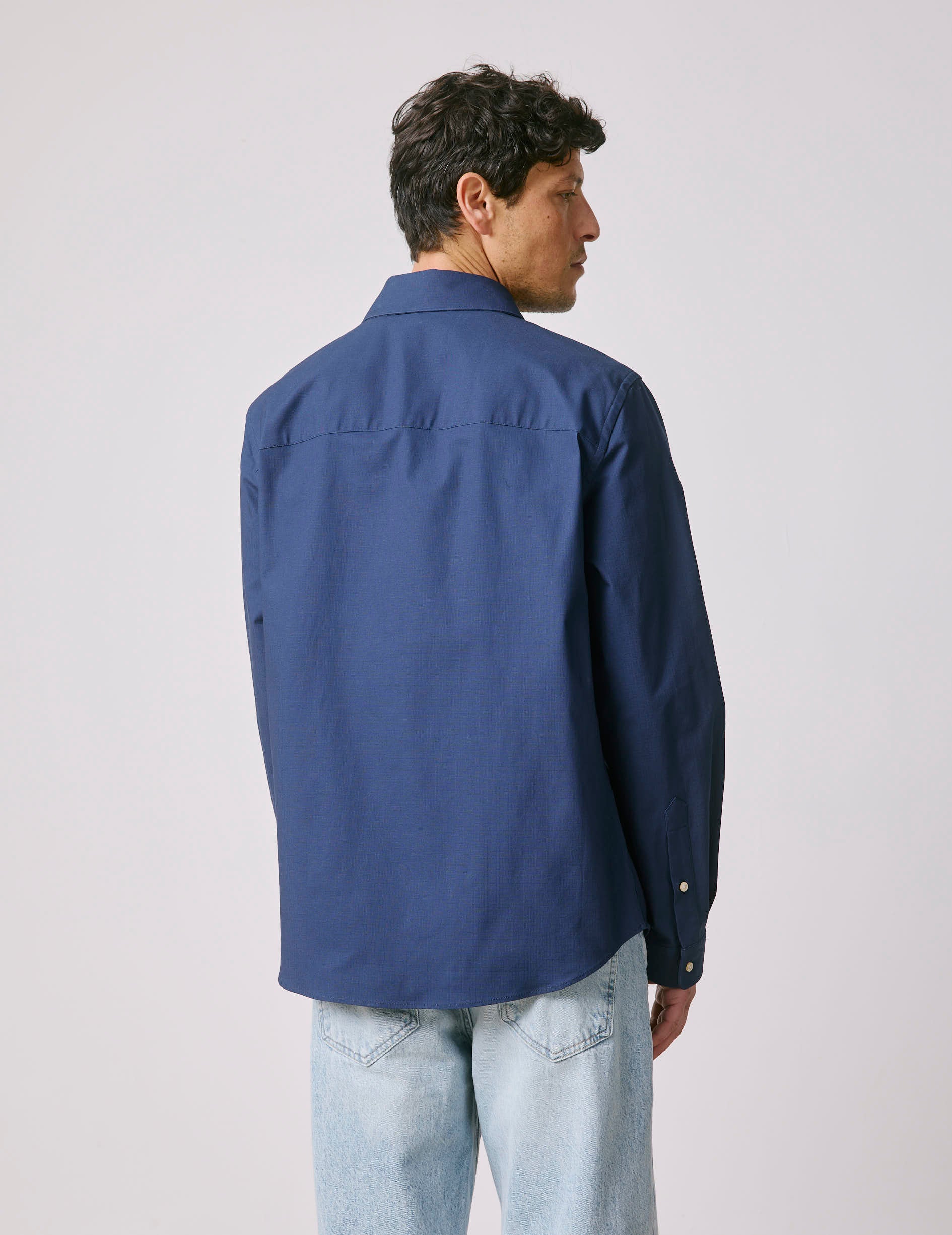 Néandro blue shirt - Ripstop - French Collar