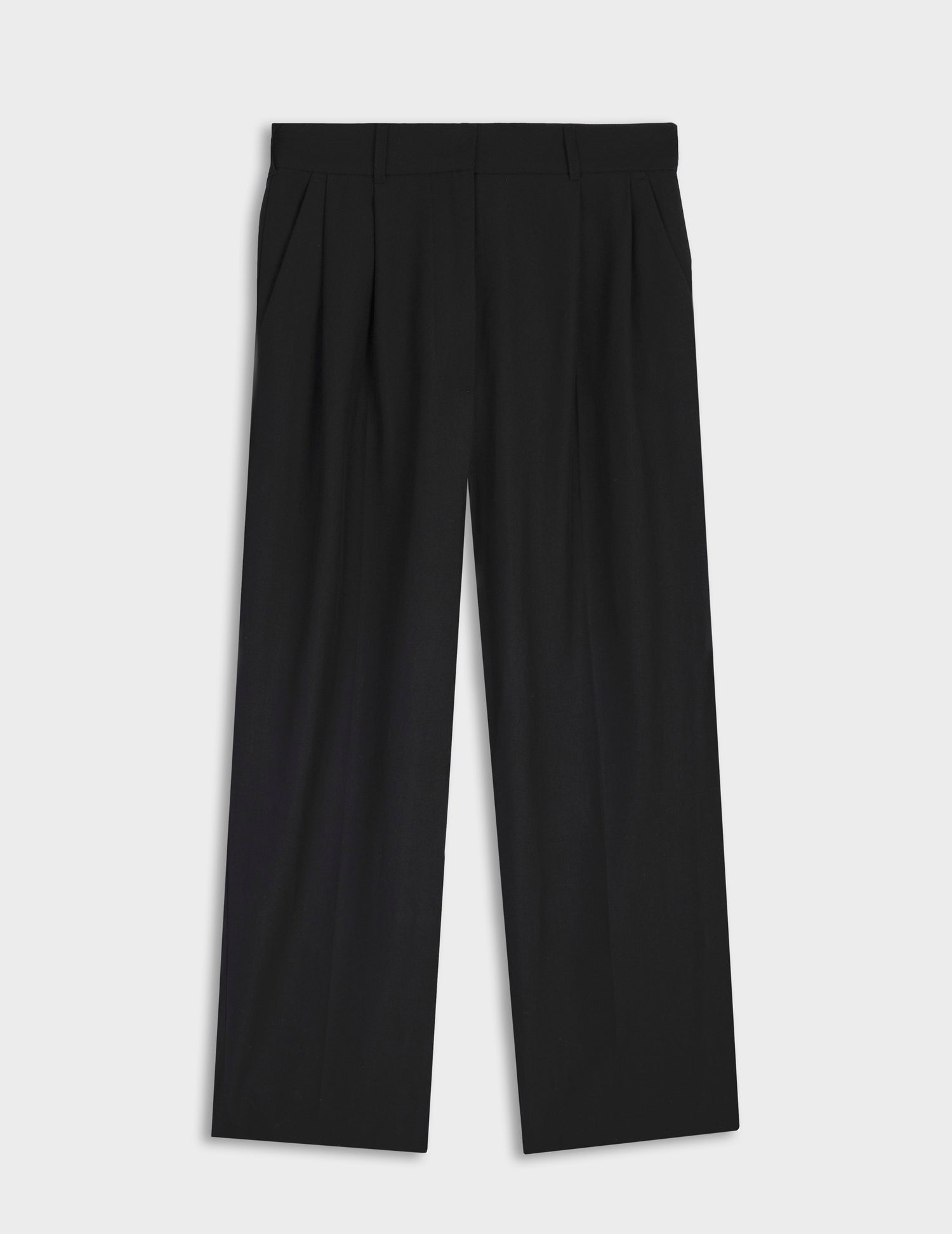 Black virgin wool Nelly suit pants
