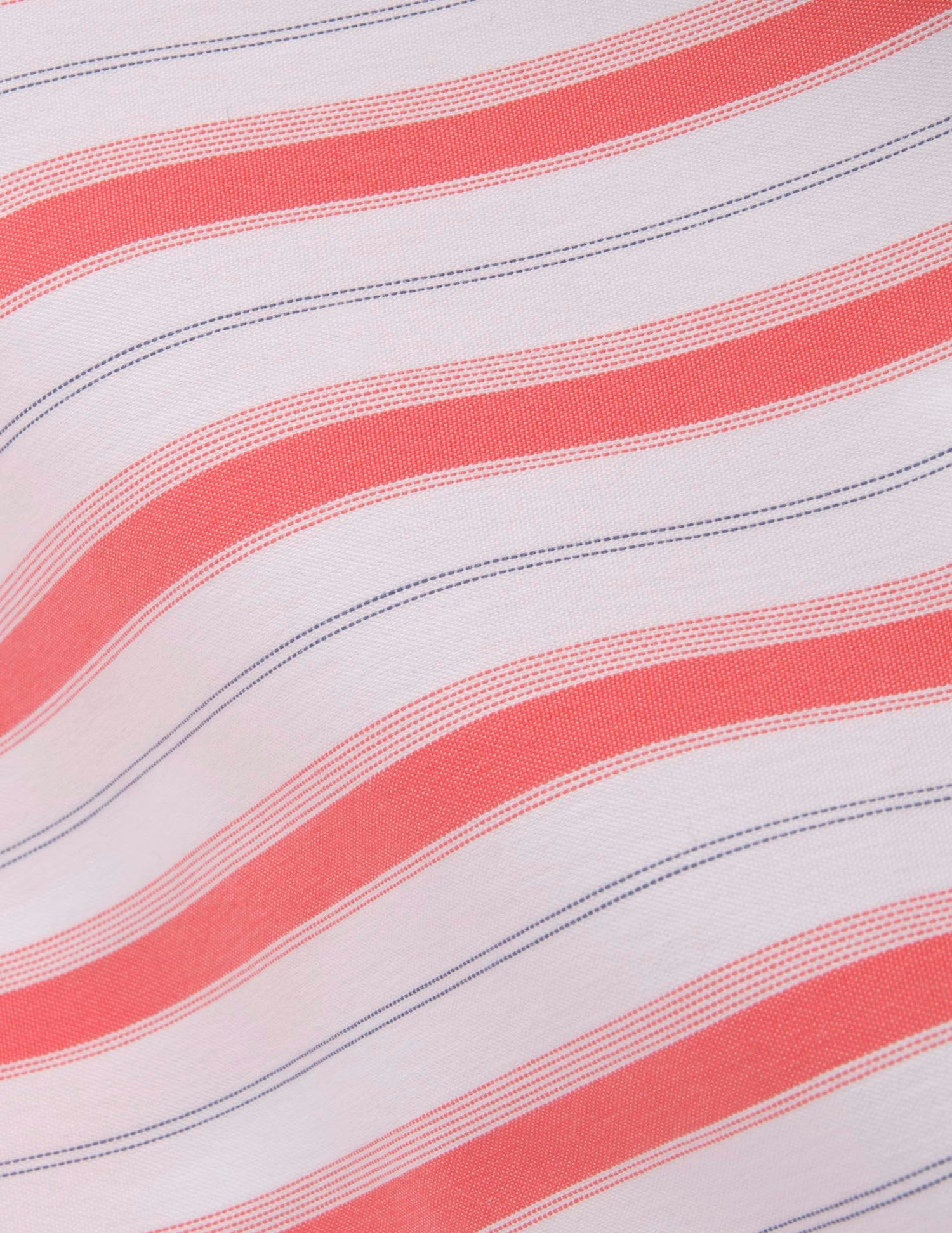 Striped coral Nesrine shirt - Popeline - Chemise Collar#6