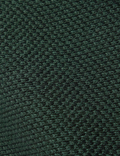 Nick Short-sleeved green cotton polo