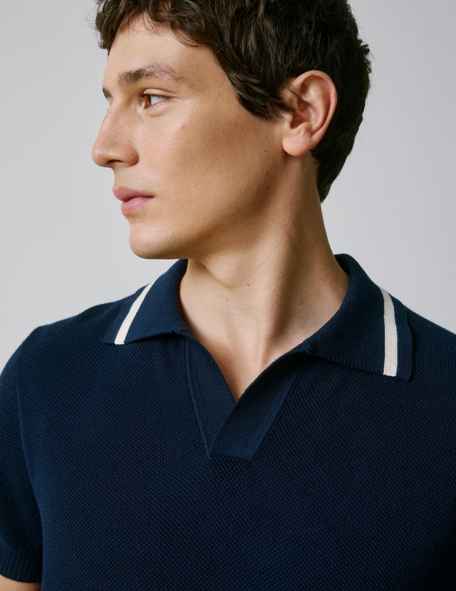 Nick navy cotton polo