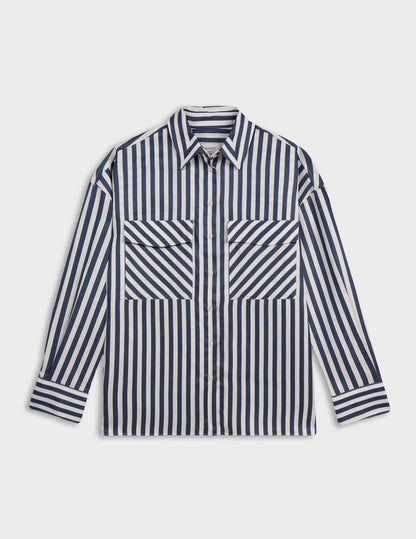 Striped navy Noémia shirt