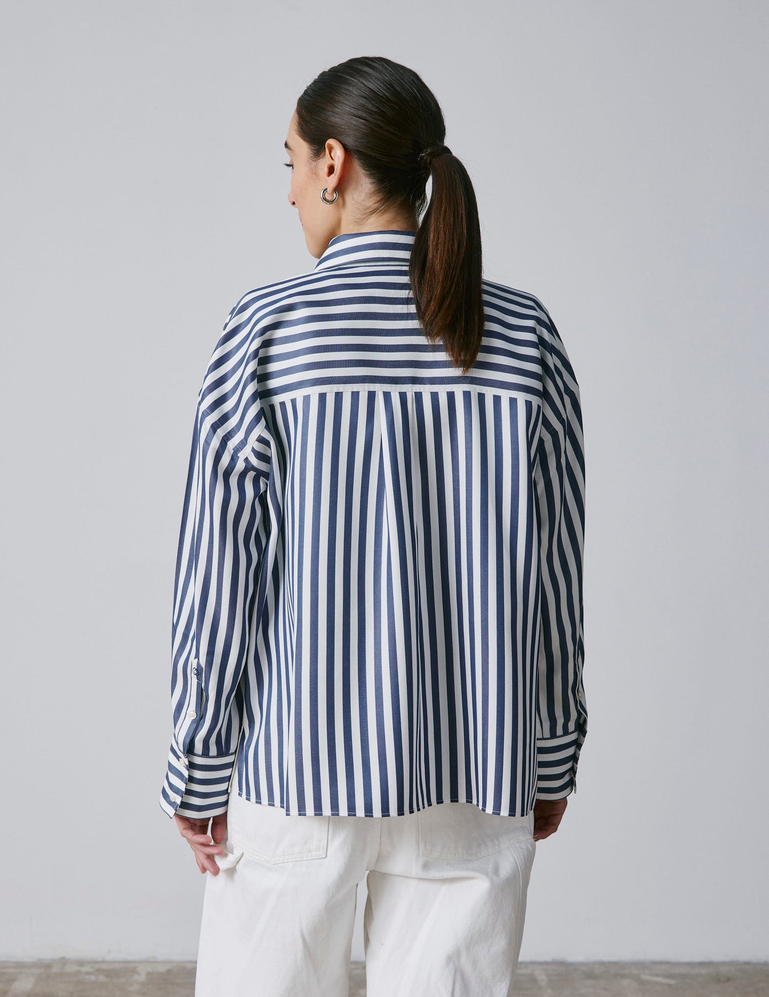 Striped navy Noémia shirt