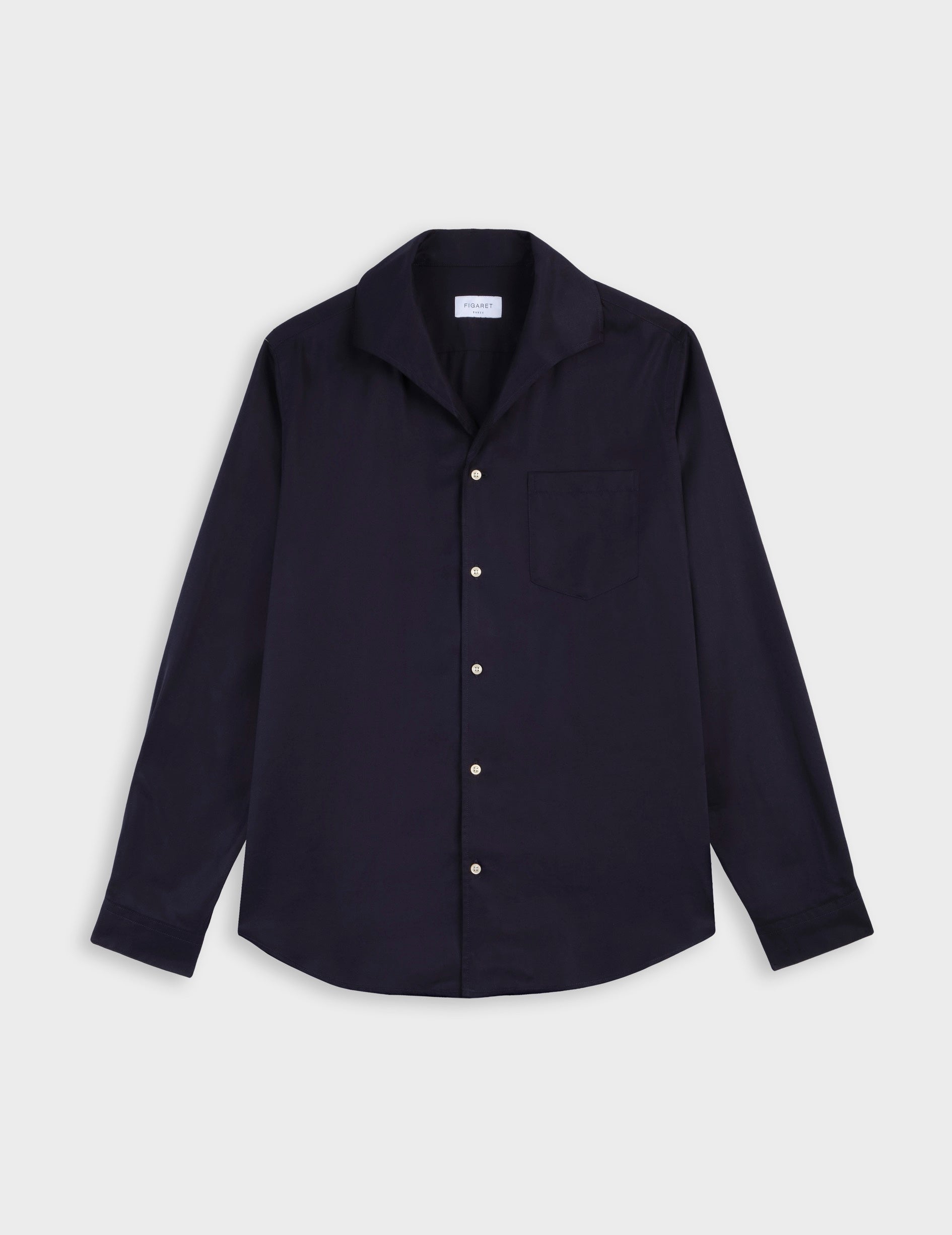 FIGARET ネイビー 長袖シャツ Shirts for Men - Figaret's Collection of Quality and Style