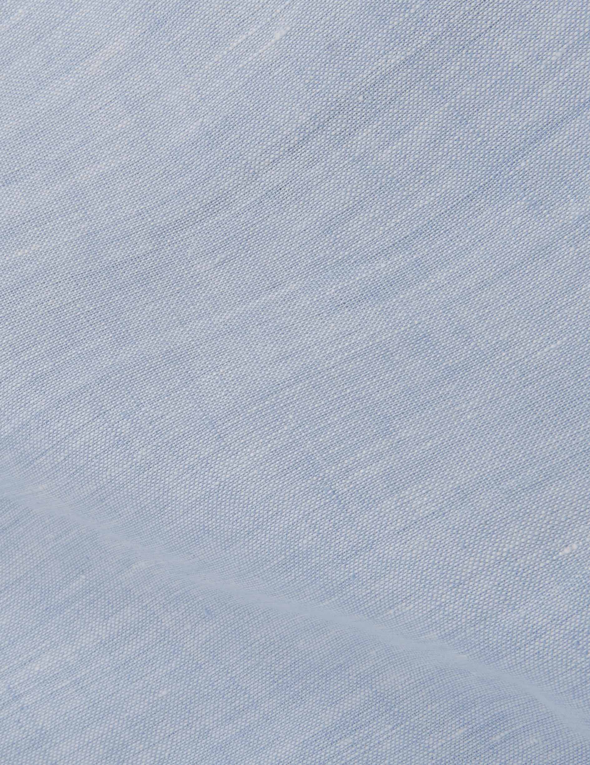 Nolhann light blue linen shirt - Linen - French Collar