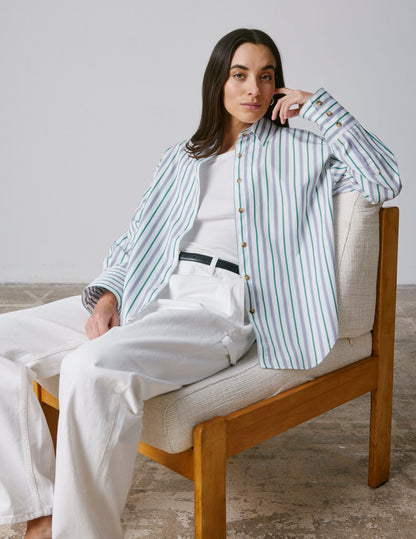 Noliana Striped purple shirt