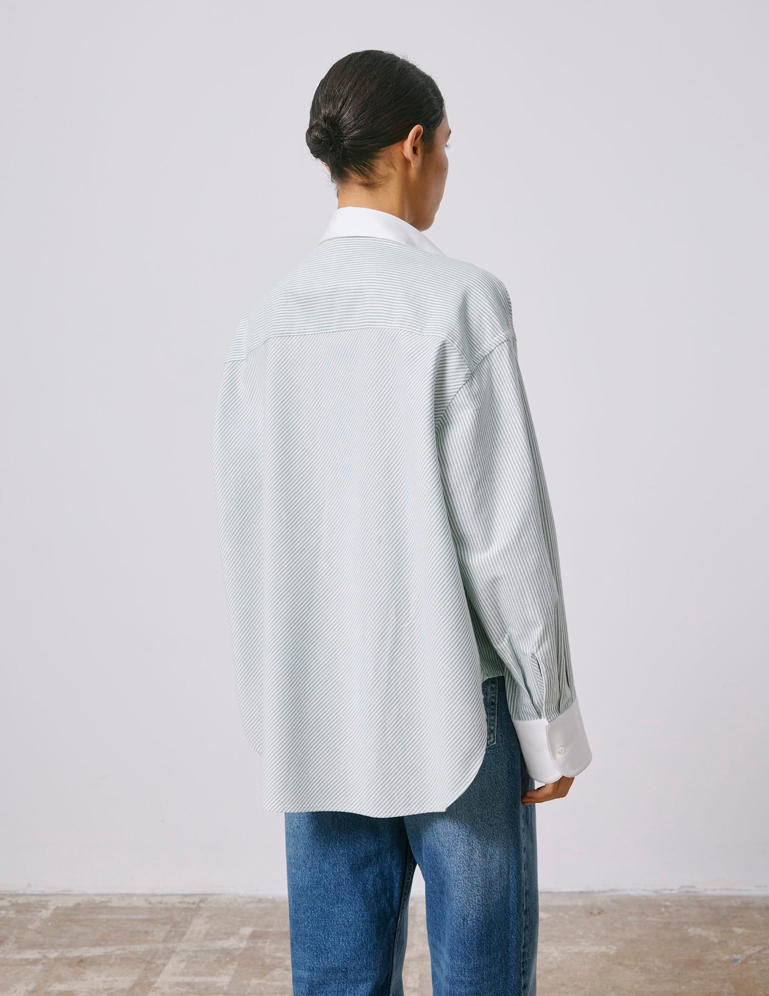 Green Nolita shirt - Oxford - Shirt Collar#3