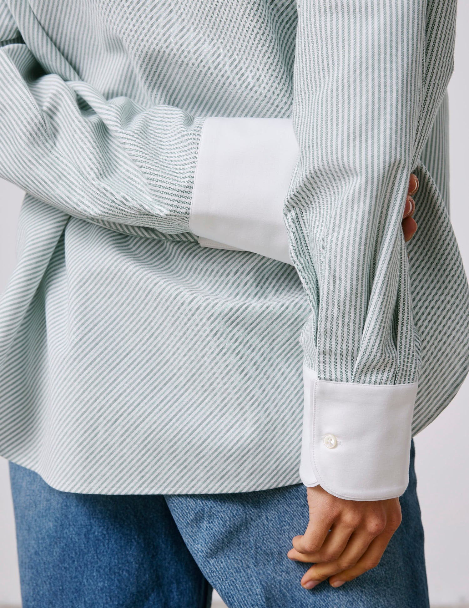 Green Nolita shirt - Oxford - Shirt Collar#5