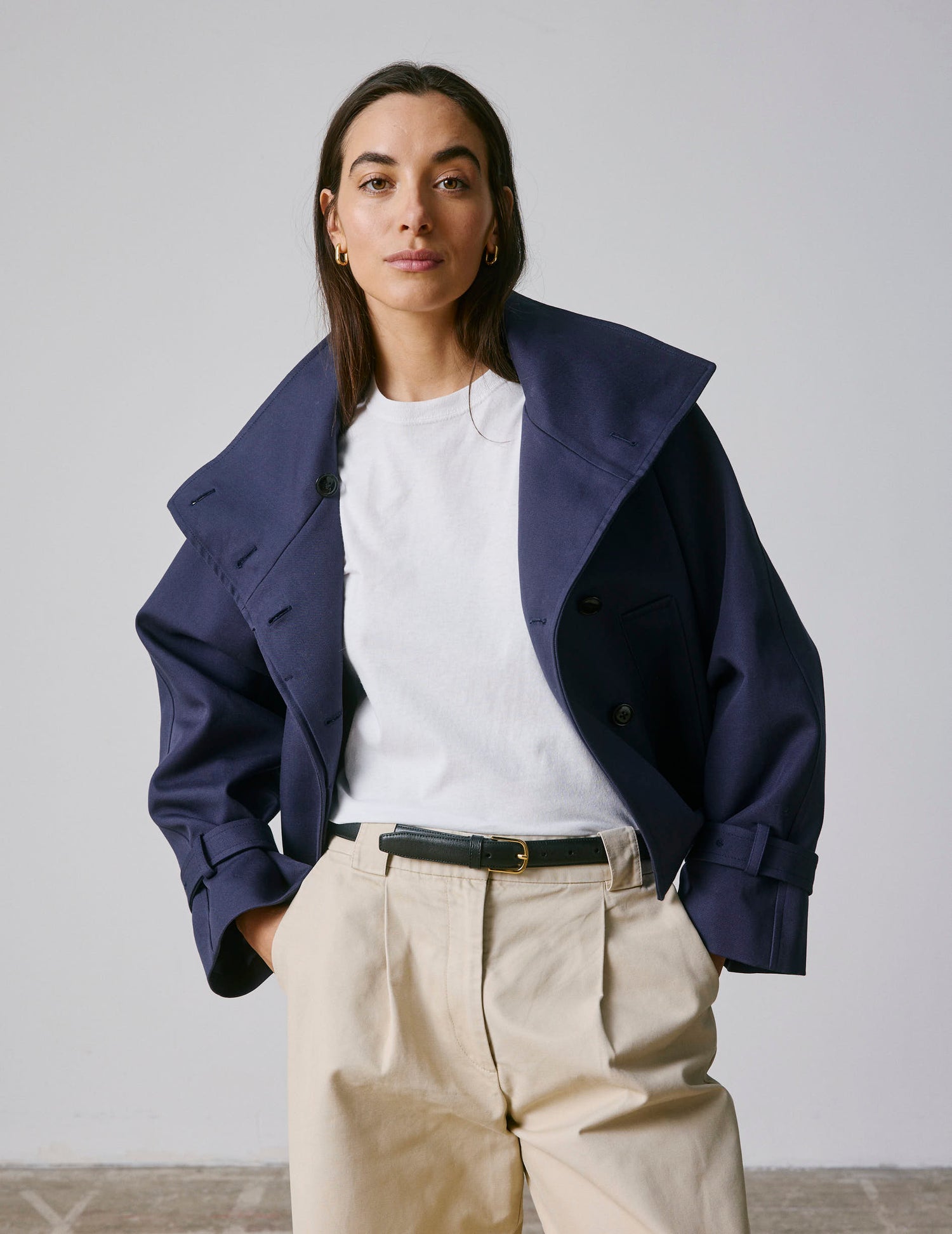Nolwenn navy trench - Canvas#4