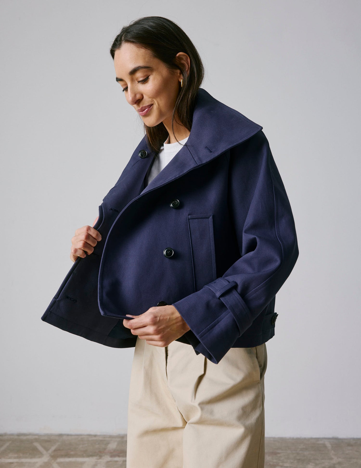 Nolwenn navy trench - Canvas#5