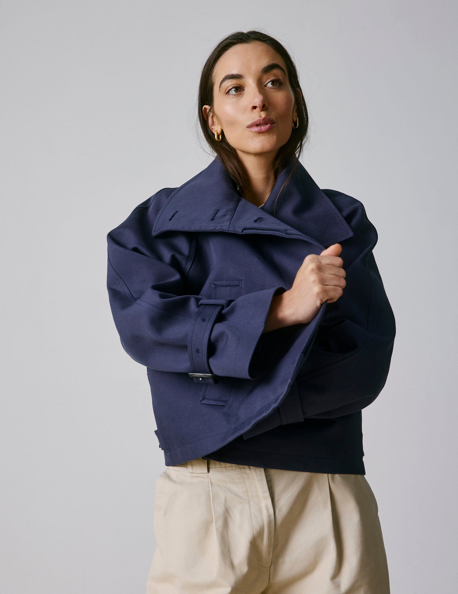 Nolwenn navy trench - Canvas#6