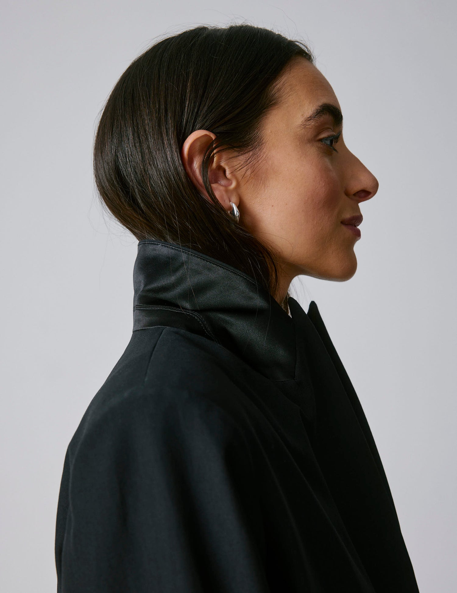 Black virgin wool Nora suit jacket