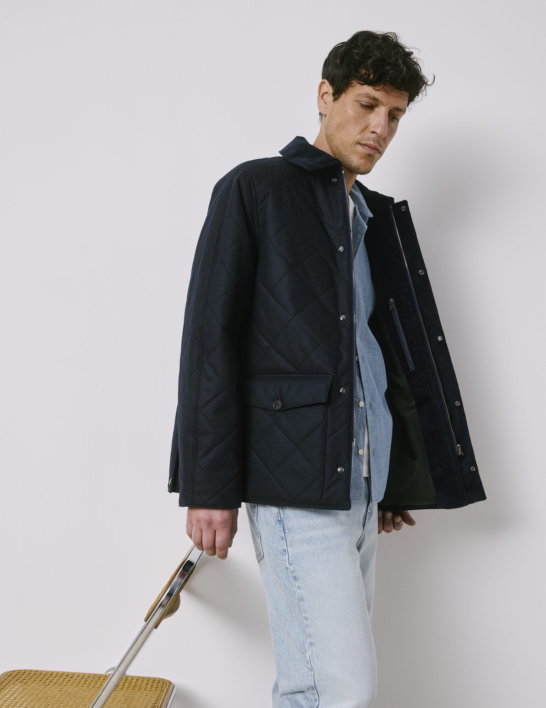 Norbert navy parka