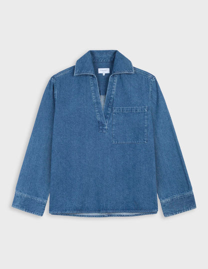 Navy denim Norelie overshirt