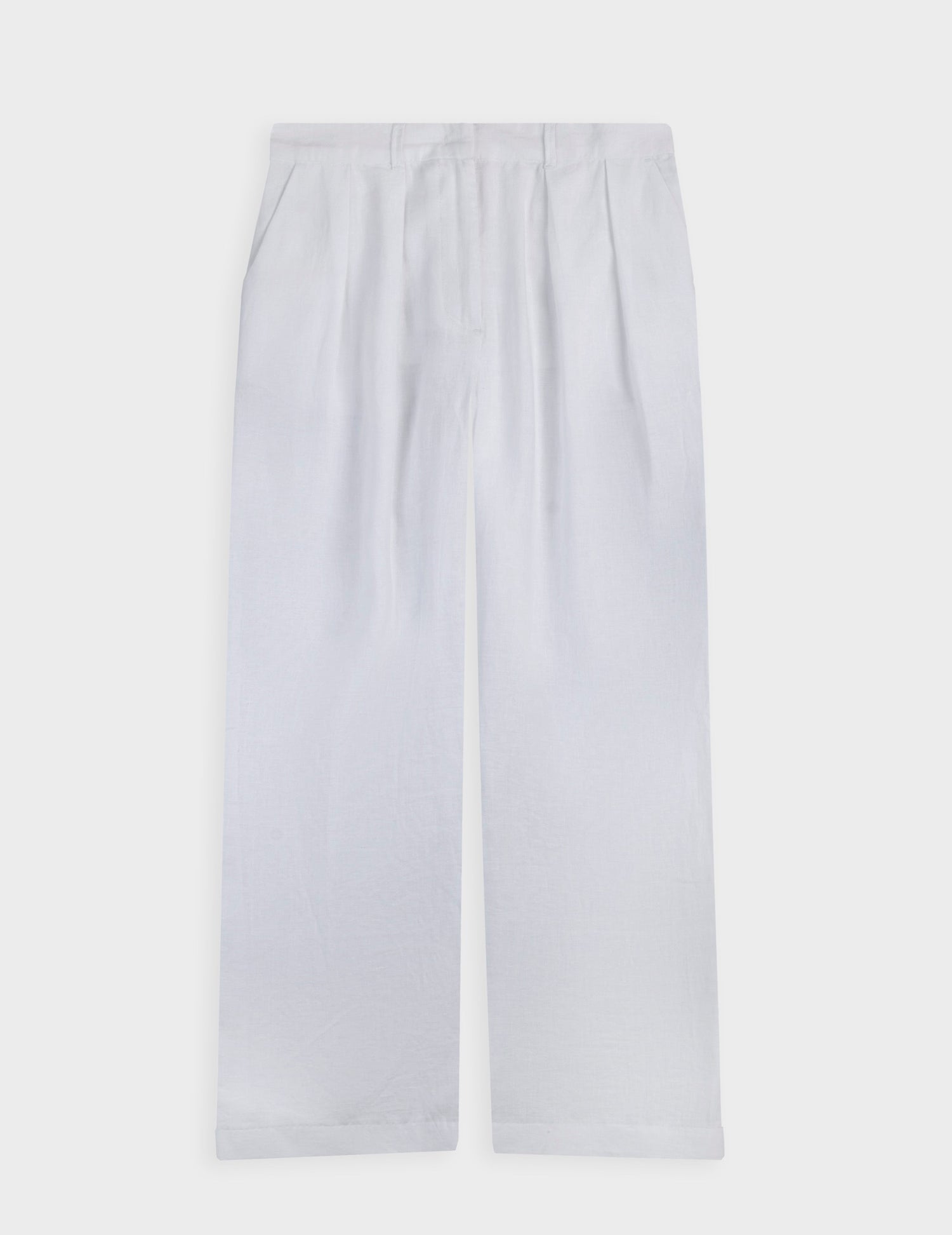 White linen Norma pants