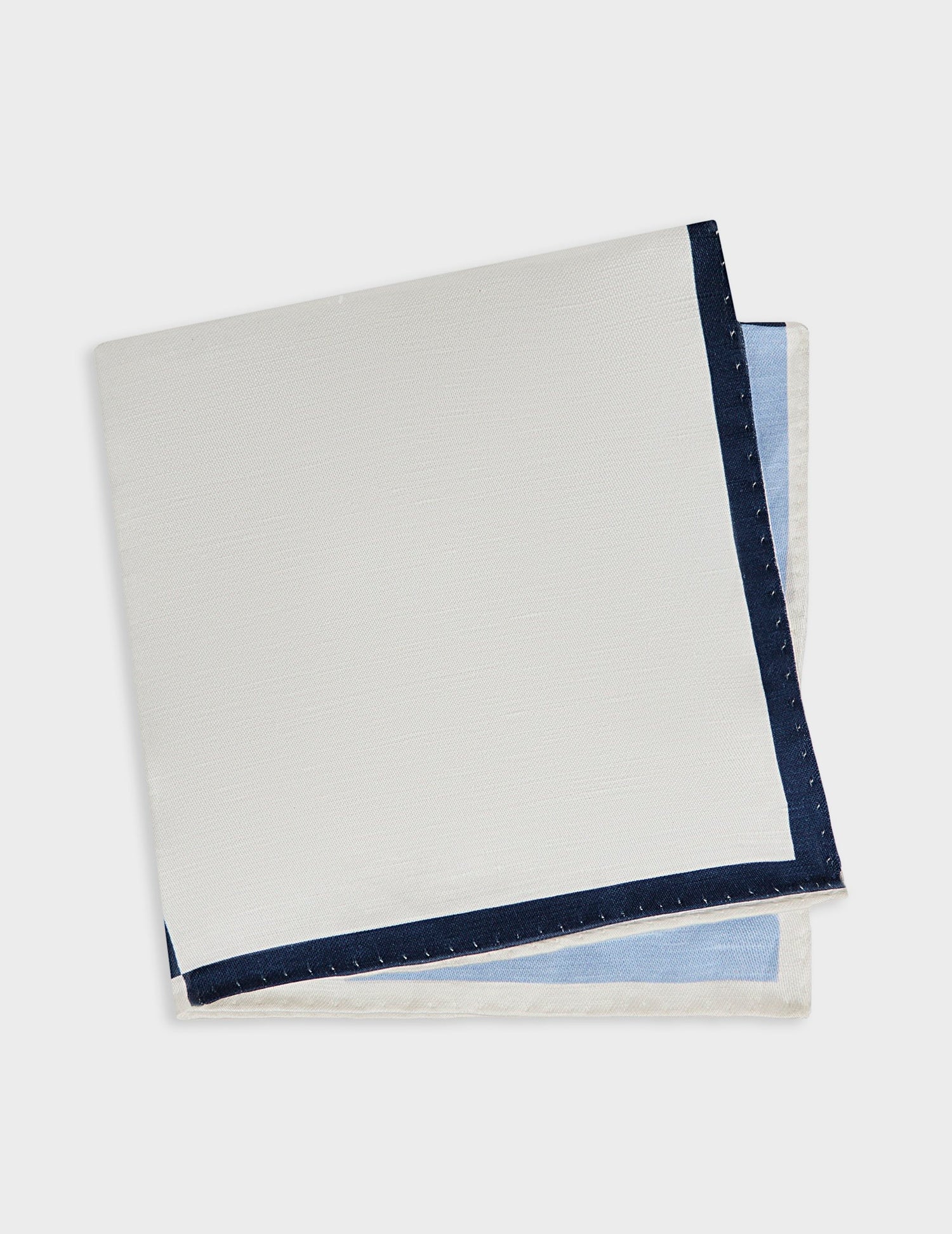 Pouch in multicolor linen and silk - Toile#2