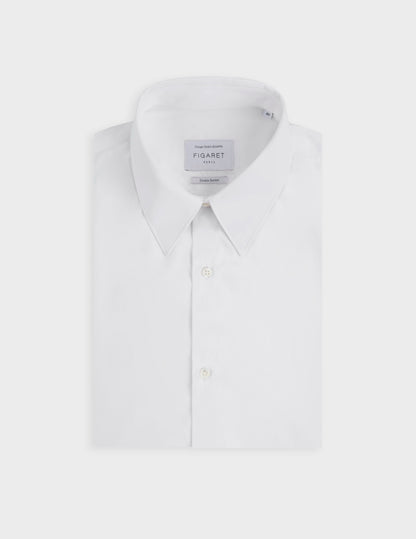 White semi-fitted shirt