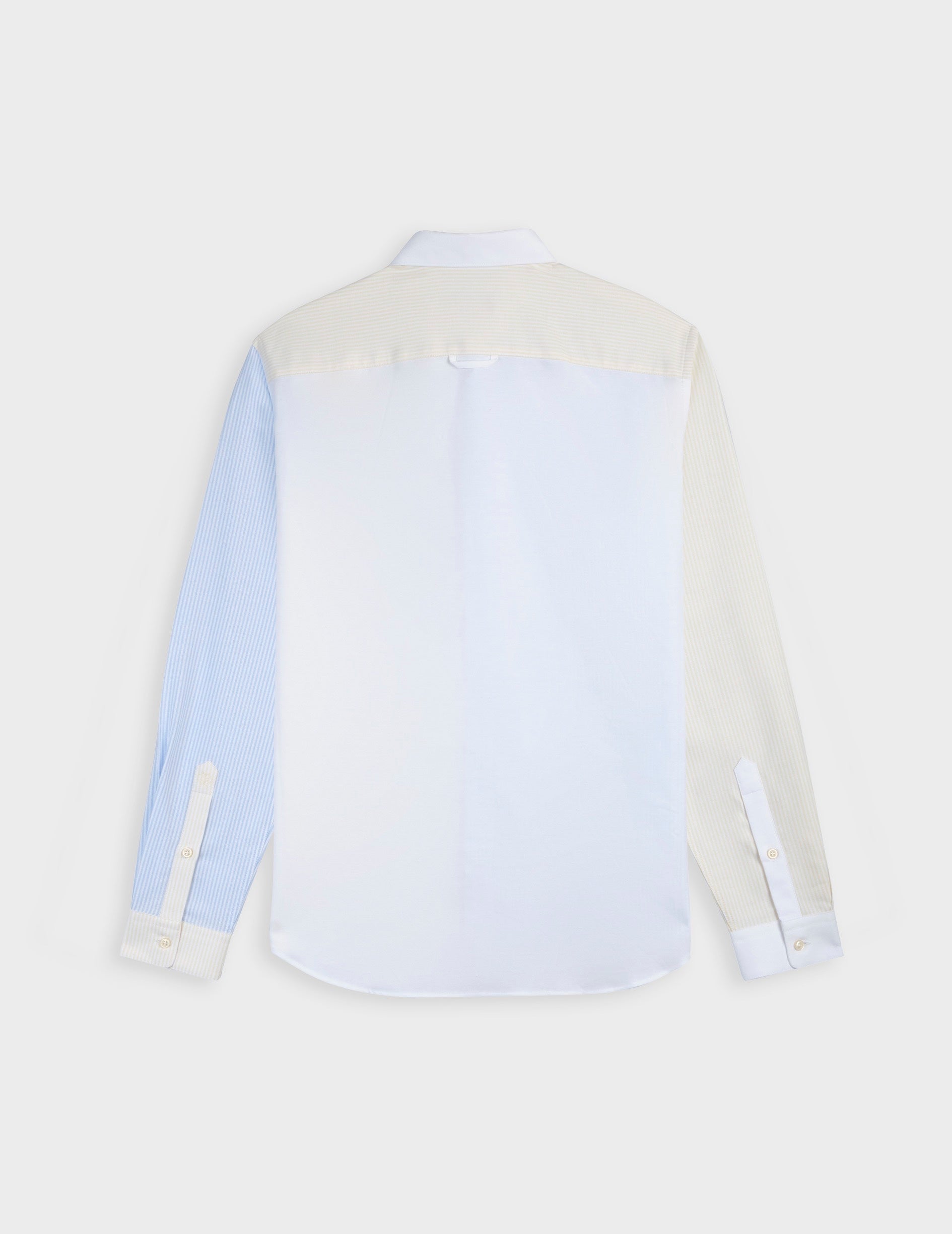 William Striped yellow  Fun shirt  - Oxford - American Collar