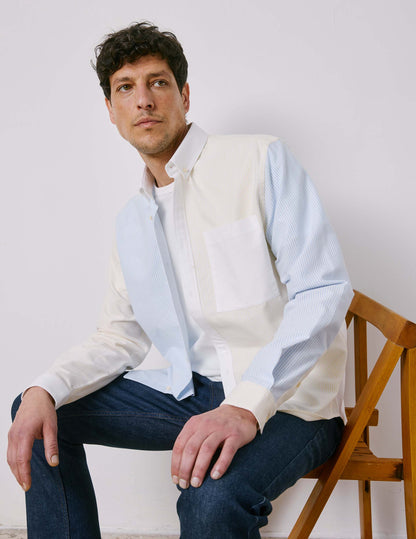 William Striped yellow  Fun shirt 