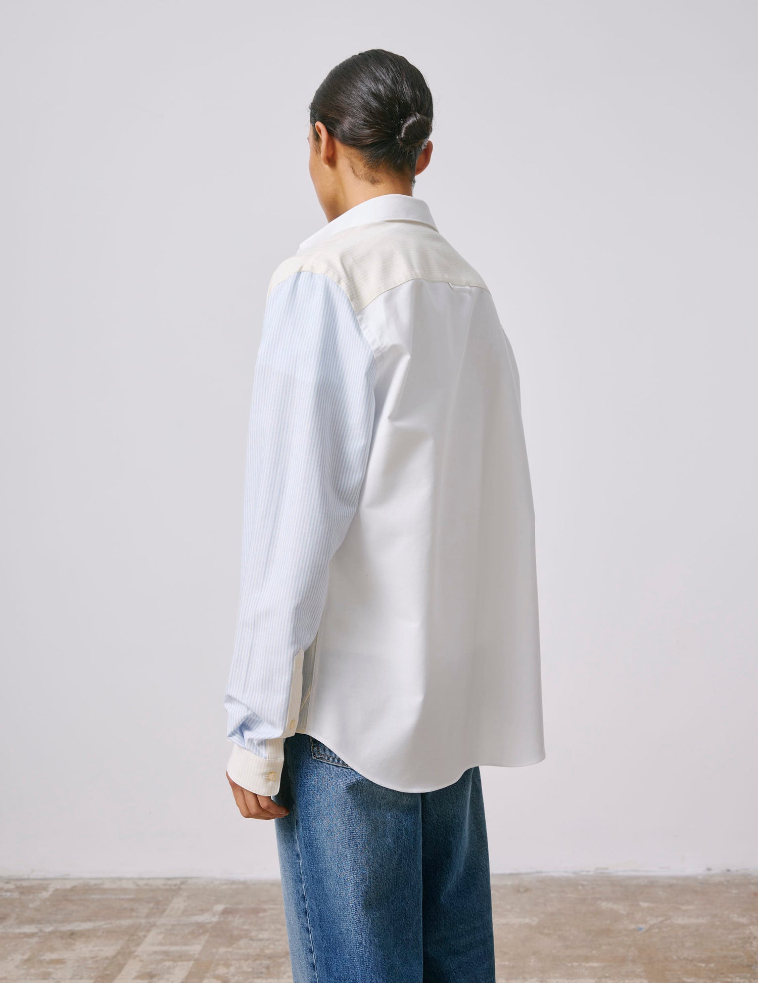 William Striped yellow  Fun shirt  - Oxford - American Collar#5