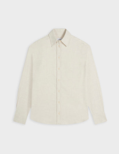 Ecru flannel Ambre shirt