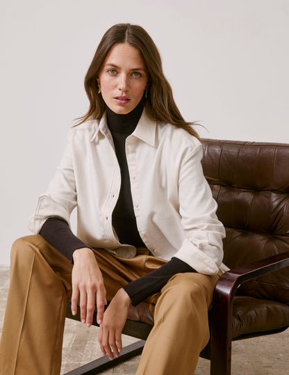 Ecru flannel Ambre shirt