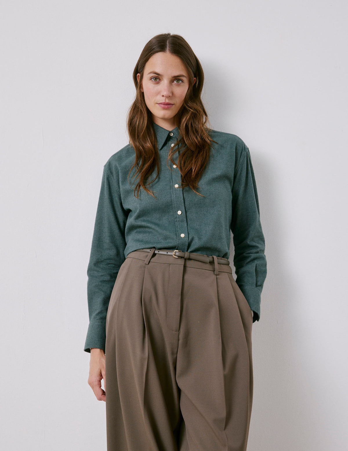 Green flannel Ambre shirt