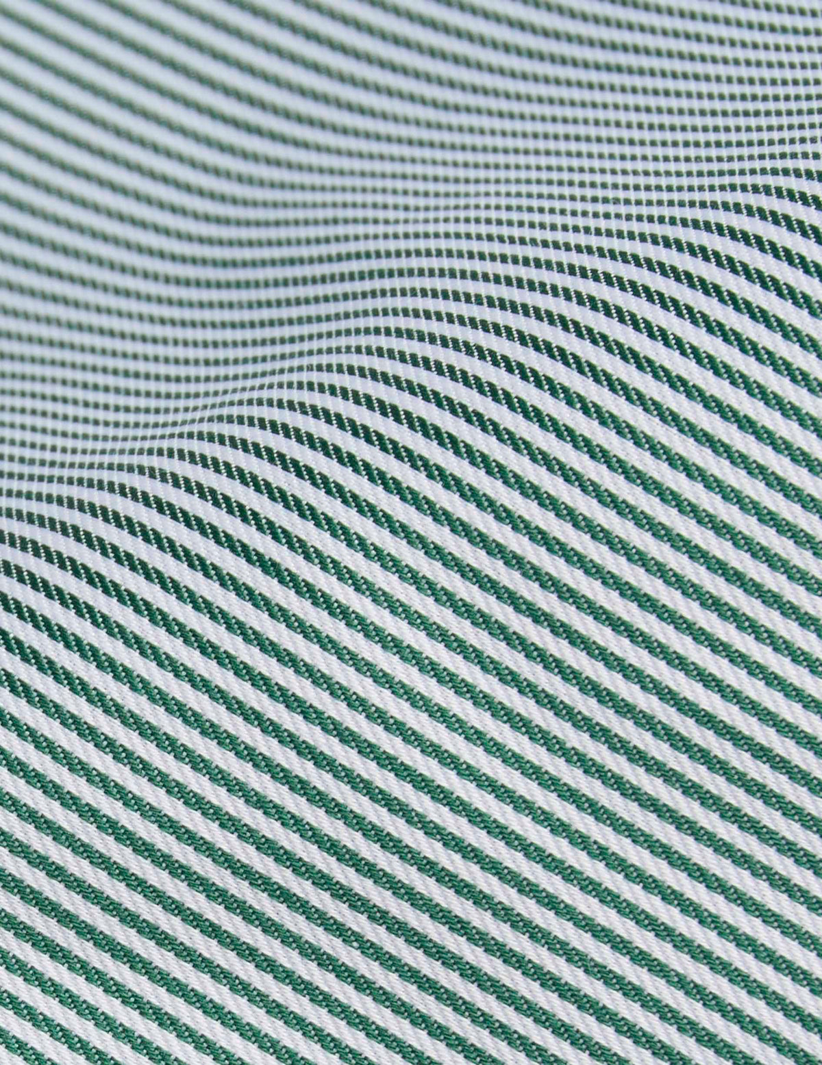 Classic green striped Easy Iron shirt - Twill - American Collar
