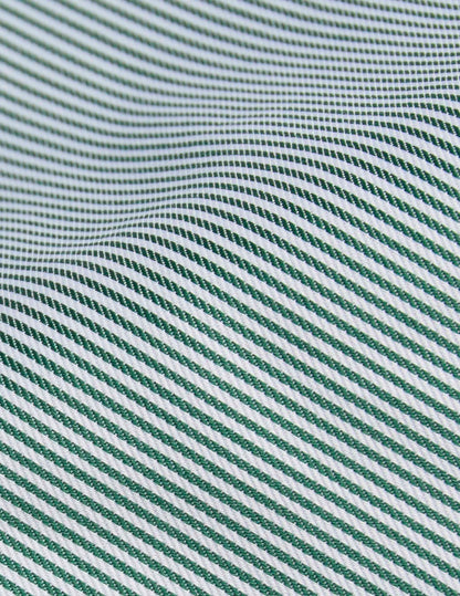 Classic green striped Easy Iron shirt