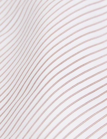 Classic brown striped shirt