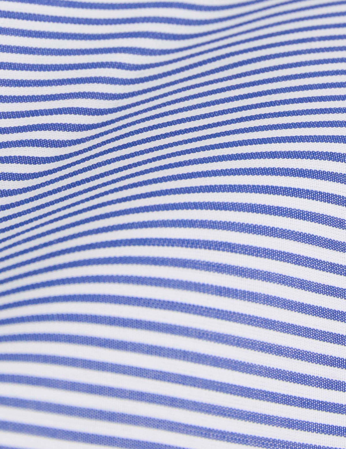 Semi-fitted blue striped shirt - Poplin - English Collar