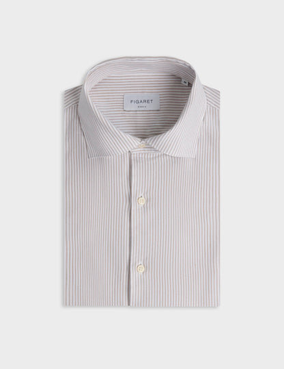 Beige striped Aristote shirt