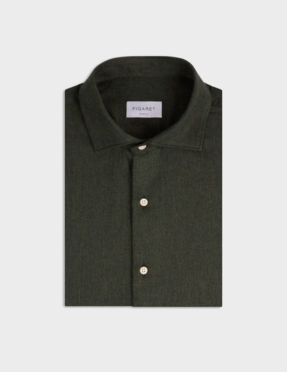 Green flannel Aristote shirt