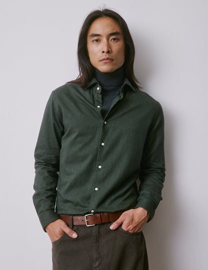 Green flannel Aristote shirt