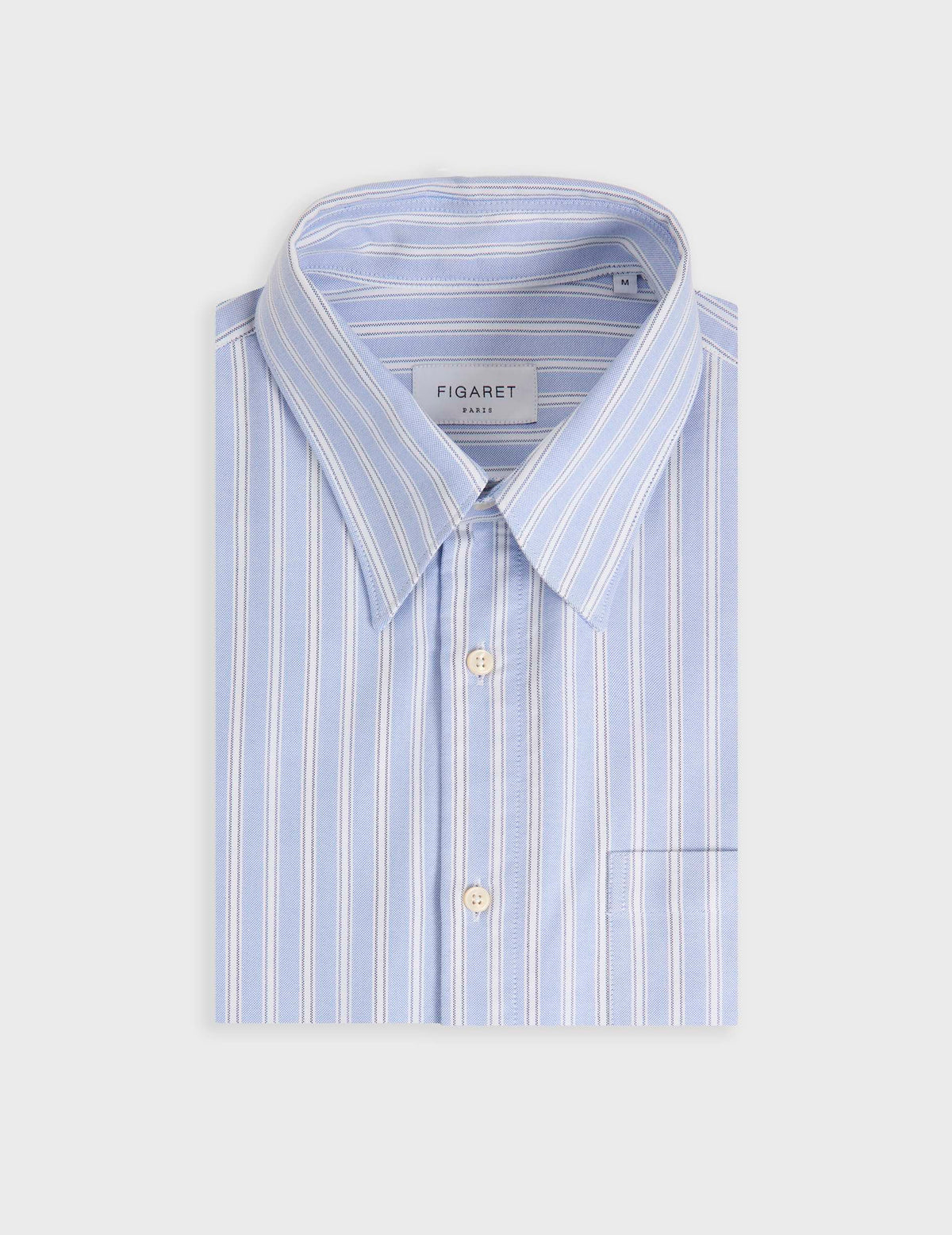 Blue striped Arnold shirt - Oxford - Prodigious Collar