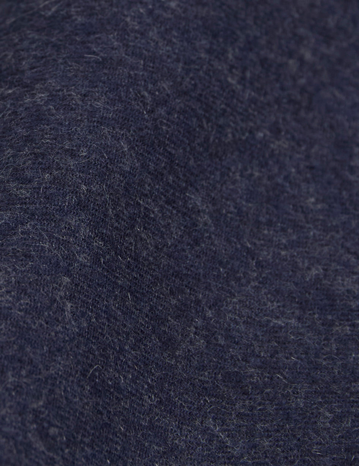 Navy blue flannel and cashmere Auguste shirt - Flannel - French Collar