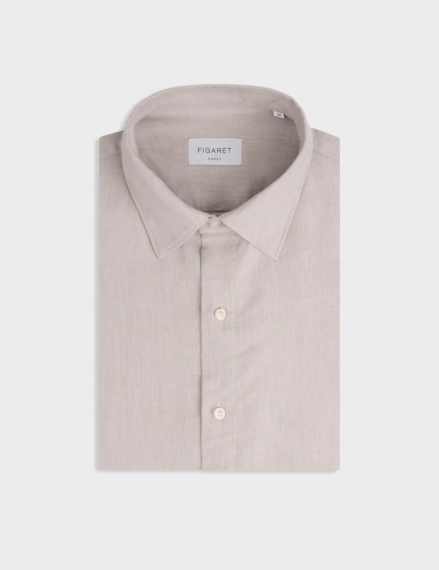 Beige Auguste shirt - Oxford - French Collar#4