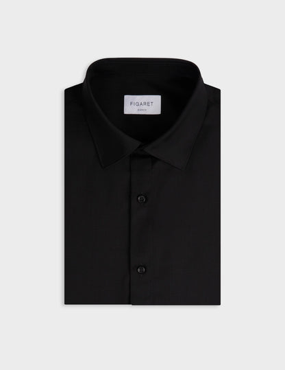 Black virgin wool Auguste shirt