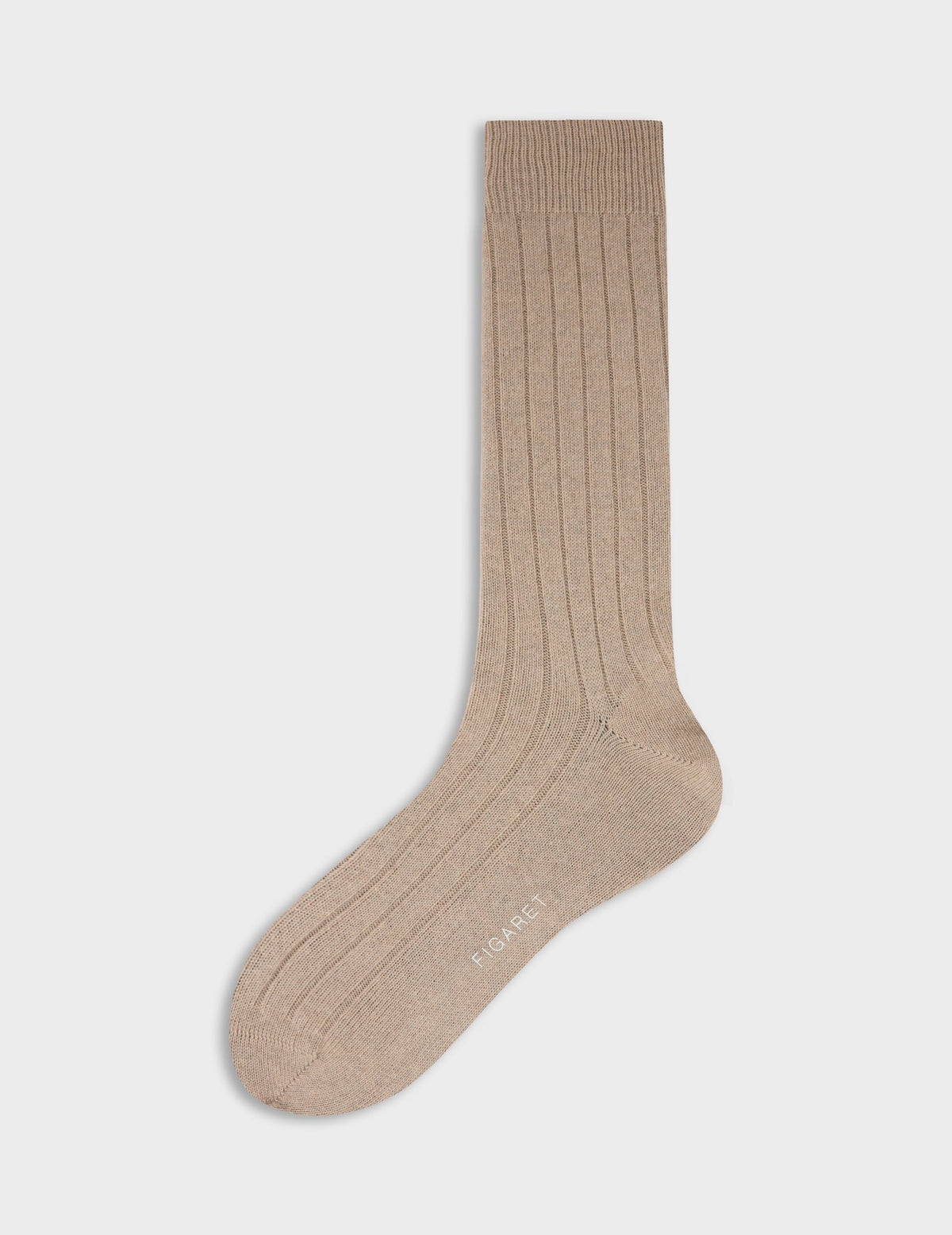Beige cashmere and silk socks