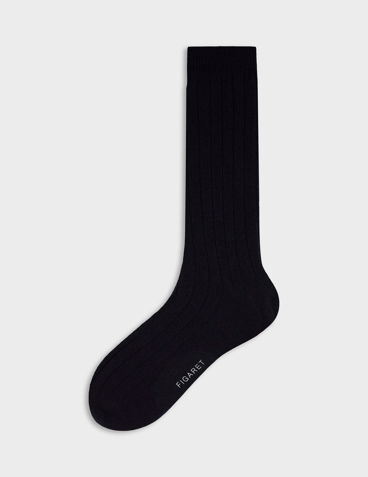 Navy cashmere and silk socks